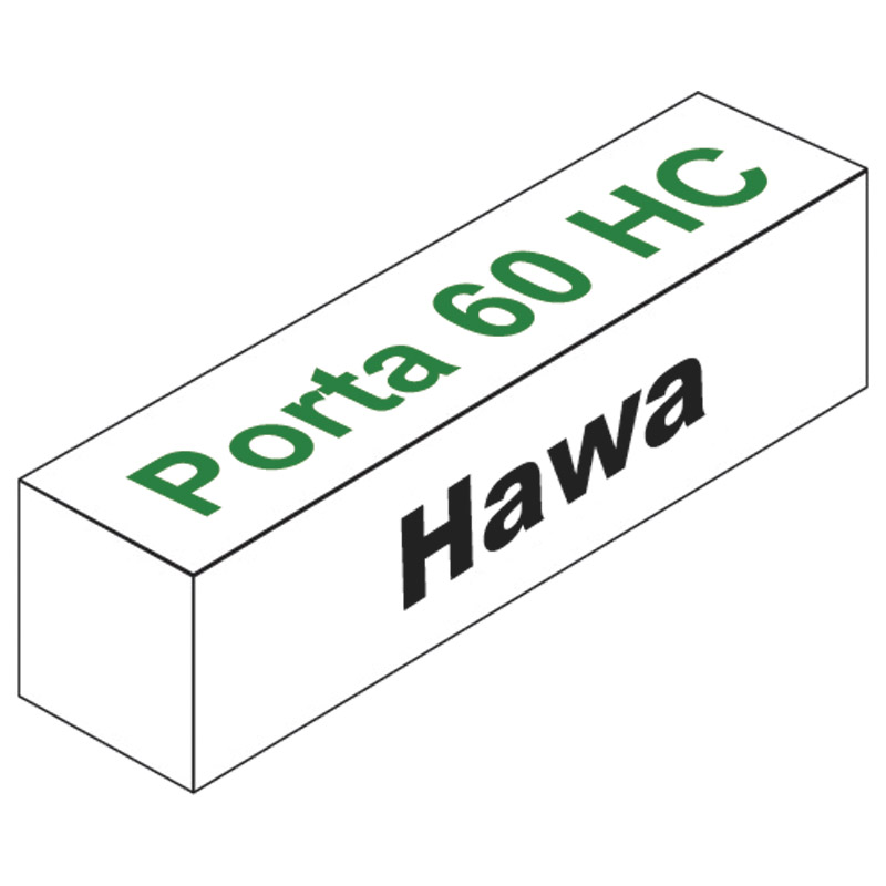 Garnitur Hawa Porta 60 HC schwarz, für 1 Türe Produktbild BIGPIC L