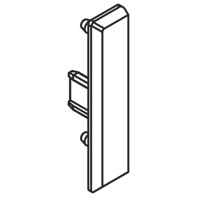 HAWA Abdeckkappe zu Distanzschiene Porta 40 Produktbild BIGPIC L