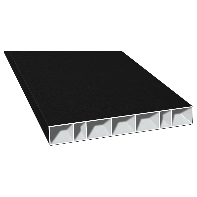 Hohlkammerprofil 150x20 mm Lg. 6,00 mfoliert70 2105-167 SCHWARZGRAU [59] Produktbild BIGPIC L