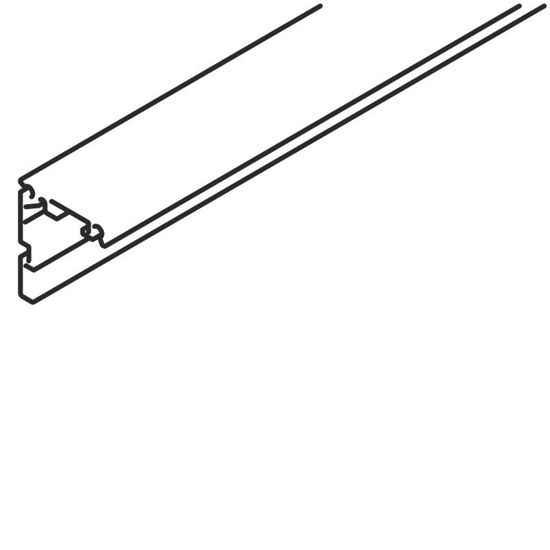HAWA Winkelprofil für Wandbefestigung Junior 80 GP/GS Produktbild BIGPIC L