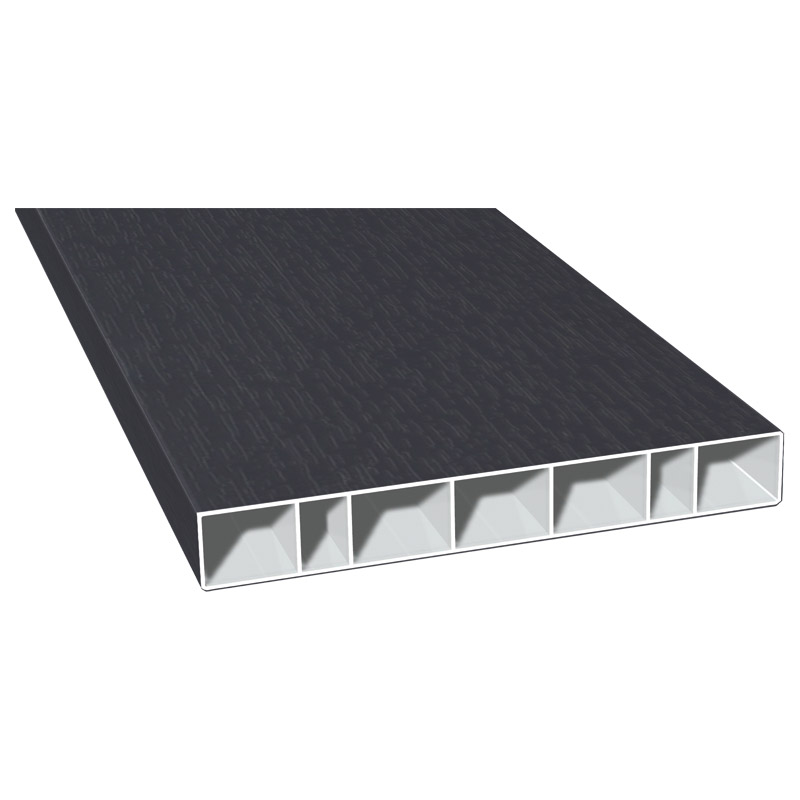 Hohlkammerprofil 150x20 mm Lg. 6,00 mfoliert701505-167 SCHIEFERGRAU [54] Produktbild BIGPIC L