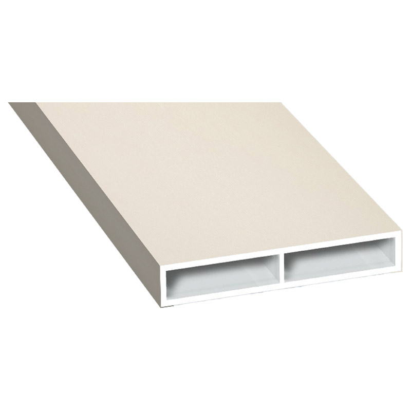 Kammerprofil 40x7 mm Lg. 6,00 mfoliert, ohne NasePX 7905 CREMEWEIß [76] Produktbild BIGPIC L