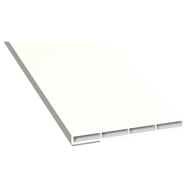 Kammerprofil 80x7 mm SK Lg. 6,00 mfoliert, ohne NasePX 5205 WEIß [75] Produktbild BIGPIC L