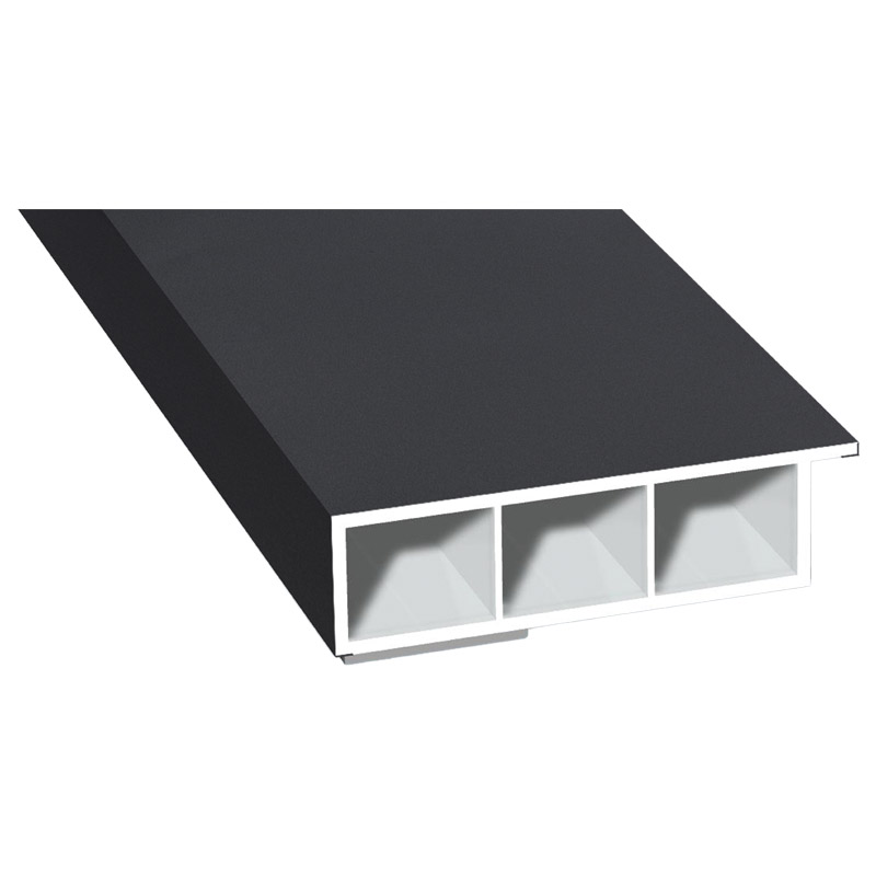Kammerprofil 60x15 mm SK Lg. 6,00 mfoliert, mit NasePX 47858 ANTHRAZIT ULTI MATT [140] Produktbild BIGPIC L