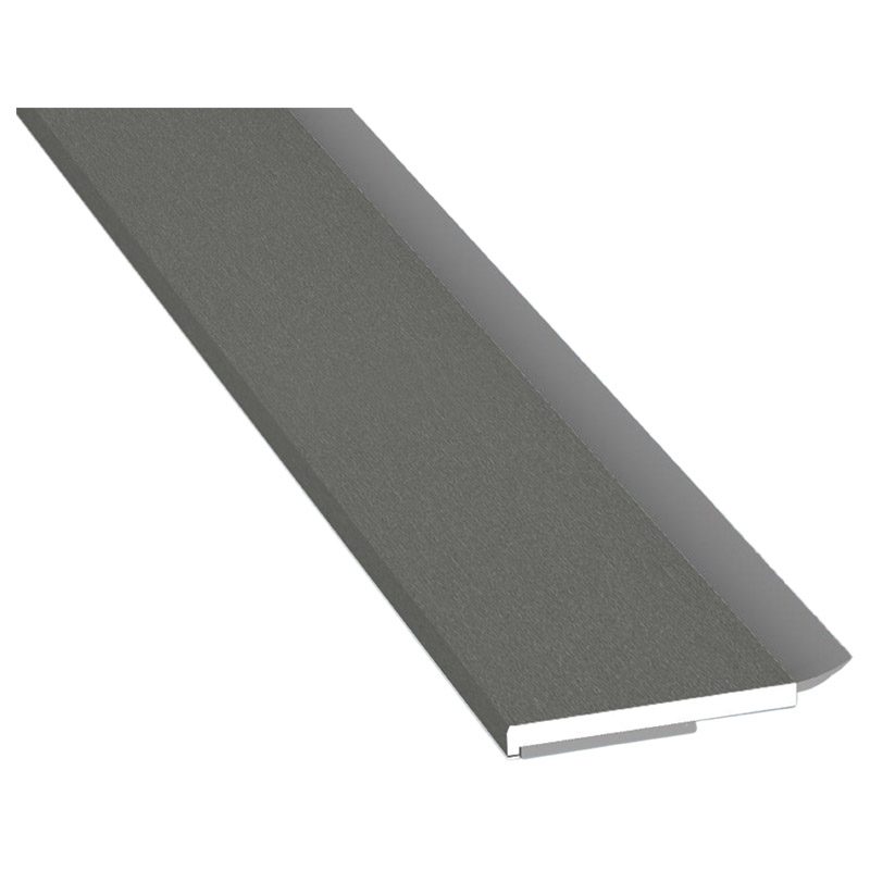 Flachprofil 30x3 mm WL SK Lg. 6,00 mfoliert, WL Schwarz436 1005 METBRUSH QUARZGRAU [97] Produktbild BIGPIC L