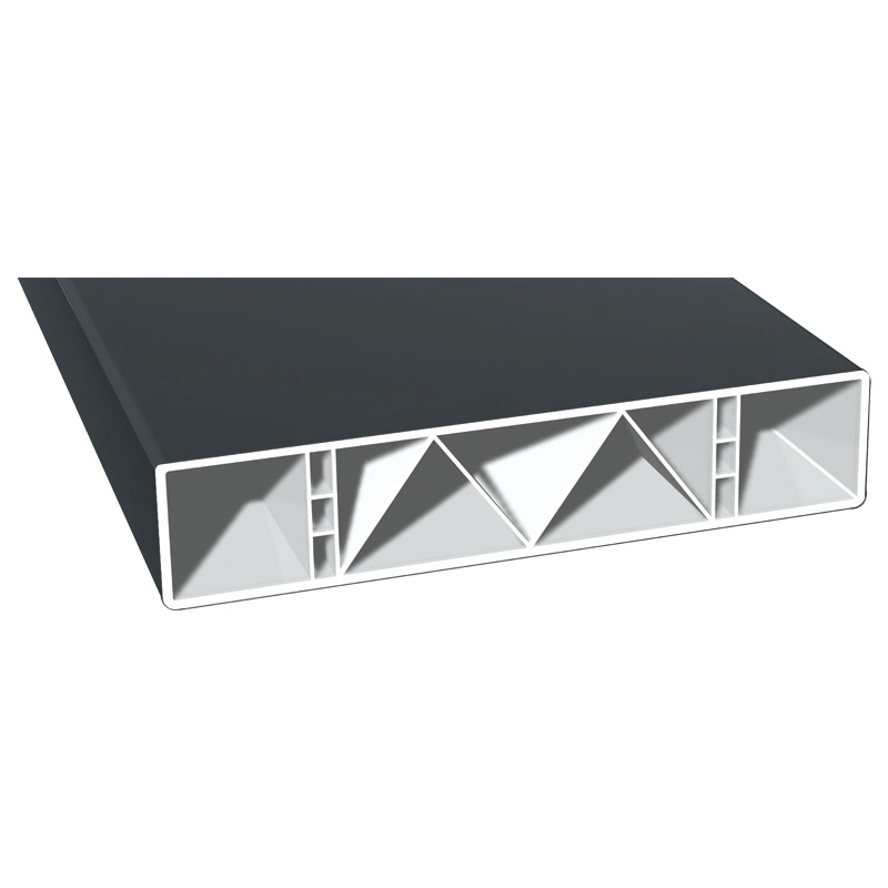 Hohlkammerprofil 170x35 mm Lg. 6,00 mfoliert70 1605-083 ANTHRAZITGRAU GLATT [55] Produktbild BIGPIC L