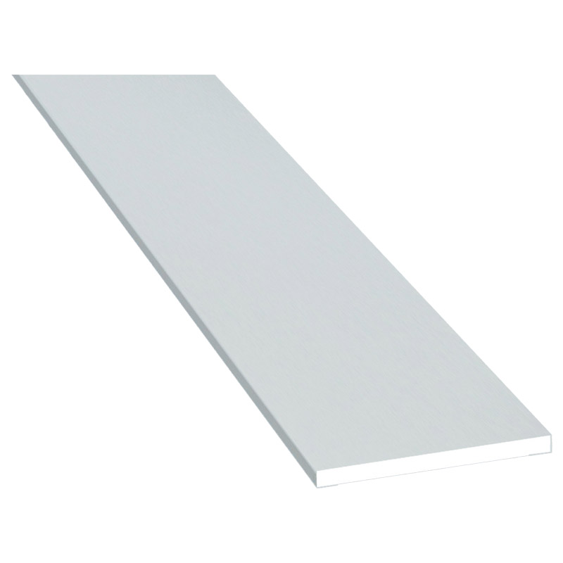 Flachprofil 40x3 mm Lg. 6,00 mfoliert72 5105-083 LICHTGRAU GLATT [69] Produktbild BIGPIC L