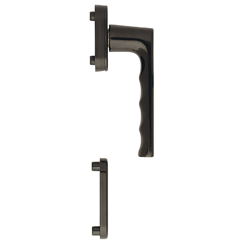 Balkontürhalbgarnitur AL F8707 0700/U26/49PNS, Innenseite, 10 mm Nocken, M5/7 mm Vierkantaufnahme PZ, BS-M-Feder Produktbild BIGPIC L