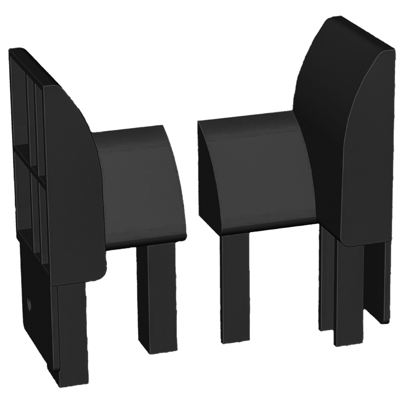 Einlauftrichter für RF 920/930/M927/922/934/934N/948/A-M927Anthrazit, VE: 100 Paarfür Flatterleiste/Traverse Produktbild BIGPIC L
