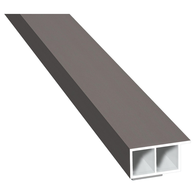 Kammerprofil 30x15 mm SK Lg. 6,00 mfoliert, mit Nase436 6047 QUARZGRAU MATT [120] Produktbild BIGPIC L