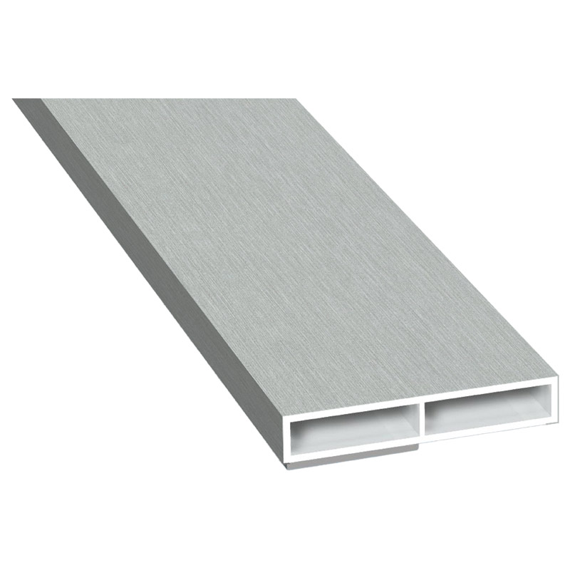 Kammerprofil 40x7 mm SK Lg. 6,00 mfoliert, ohne Nase436 1001 METBRUSH ALUMINIUM [94] Produktbild BIGPIC L