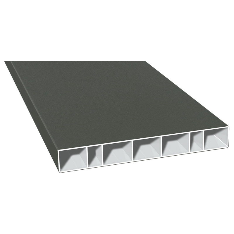 Hohlkammerprofil 150x20 mm Lg. 6,00 mfoliert70 3905-083 QUARZGRAU GLATT [63] Produktbild BIGPIC L