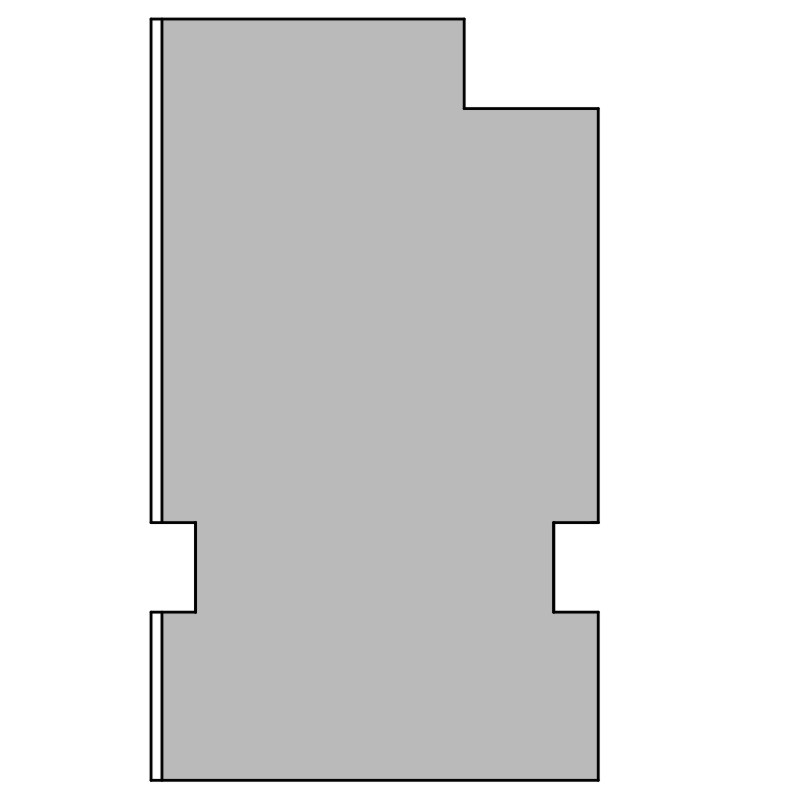 greenteQ  Fensterbankanschluss-Dämmprofil hochdämmend 0,95 Uwert, 2350 x 40 x 60/68 mm, einseitig 1 mm PVC weiß, passend für Rehau Euro-Design 70 AD Produktbild BIGPIC L