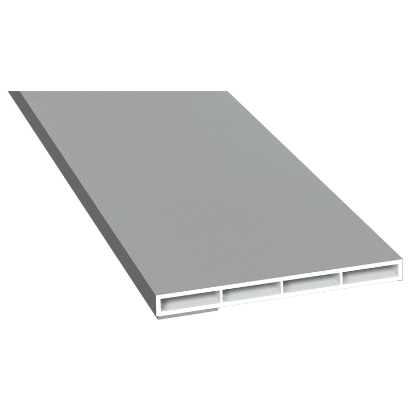 Kammerprofil 80x7 mm SK Lg. 6,00 mfoliert, ohne Nase70 0405-083 SIGNALGRAU GLATT [50] Produktbild BIGPIC L
