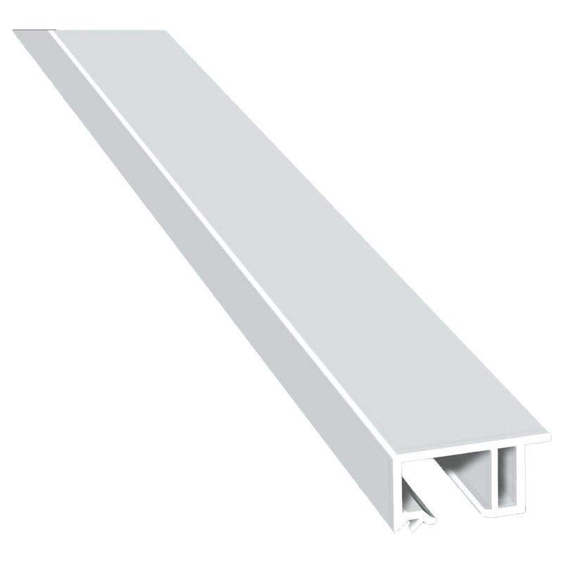 Anschluß-Profil 30 mm Lg. 6,00 mklipsbar, Weiß, mit Nase, Produktbild BIGPIC L