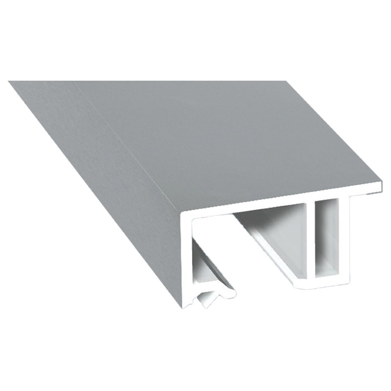 Anschluß-Profil 30 mm Lg. 6,00 mfoliert, klipsbar, mit Nase, 71 5505-167 SILBERGRAU (66) Produktbild BIGPIC L
