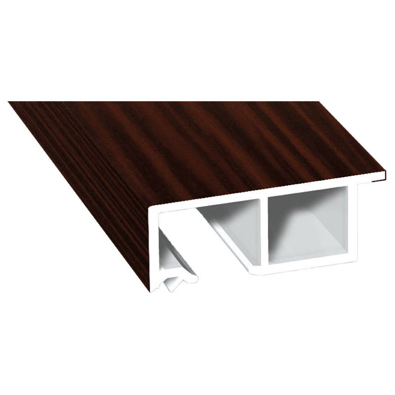 Anschluß-Profil 40 mm Lg. 6,00 mfoliert, klipsbar, mit Nase, 206 5021- 167 SAPELI (8) Produktbild BIGPIC L