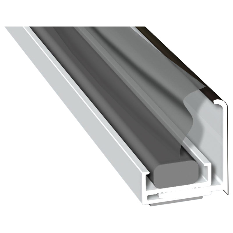 Anschlussprofil 36 mm Lg. 6,00 mfoliert, zweiteilig, mit Compriband85 1805-167 SCHWARZBRAUN [72] Produktbild BIGPIC L
