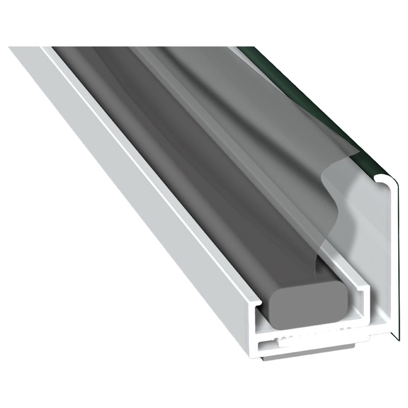 Anschlussprofil 36 mm Lg. 6,00 mfoliert, zweiteilig, mit Compriband61 2505-167 DUNKELGRÜN [49] Produktbild BIGPIC L