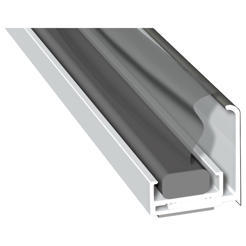 Anschlussprofil 36 mm Lg. 6,00 mfoliert, zweiteilig, mit Compriband70 3905-167 QUARZGRAU [64] Produktbild BIGPIC L