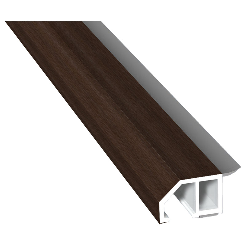 Anschluß-Profil 30 mm WL SK Lg. 6,00 mfoliert, klipsbar, WL Schwarz436 3059 WALNUSS TERRA [111] Produktbild BIGPIC L
