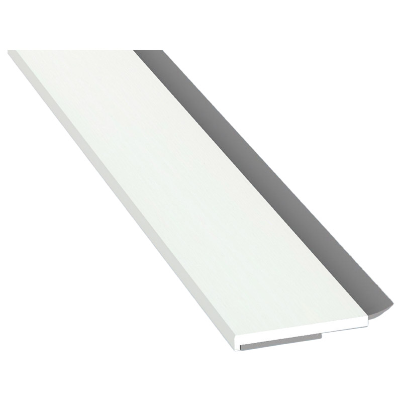 Flachprofil 30x3 mm WL SK Lg. 6,00 mfoliert, WL Weiß456 5057 BRILLANTWEIß [132] Produktbild BIGPIC L