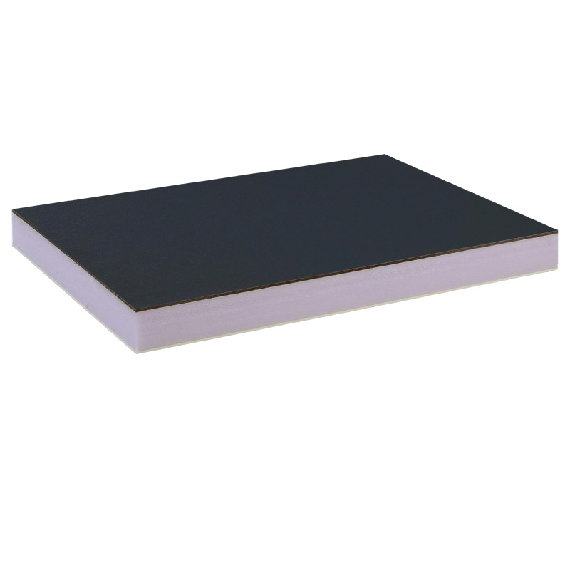 greenteQ Sandwichplatte HPL/HD/PVC einseitig HPL Renolit, XPS-Kern, Grautöne Produktbild BIGPIC L