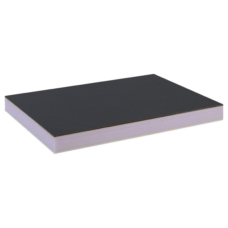 greenteQ Sandwichplatte HPL/HD/PVC einseitig HPL Renolit, XPS-Kern, Grautöne Produktbild BIGPIC L