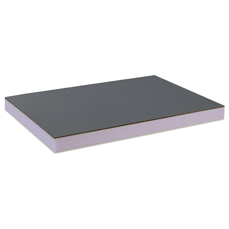 greenteQ Sandwichplatte HPL/HD/PVC einseitig HPL Renolit, XPS-Kern, Grautöne Produktbild BIGPIC L