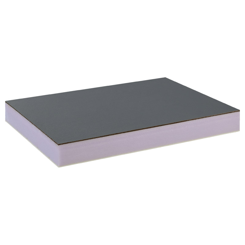 greenteQ Sandwichplatte HPL/HD/PVC einseitig HPL Renolit, XPS-Kern, Grautöne Produktbild BIGPIC L