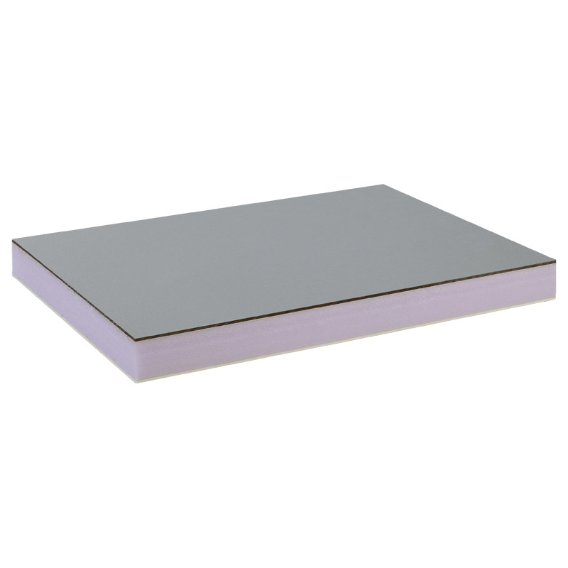greenteQ Sandwichplatte HPL/HD/PVC einseitig HPL Renolit, XPS-Kern, Grautöne Produktbild BIGPIC L