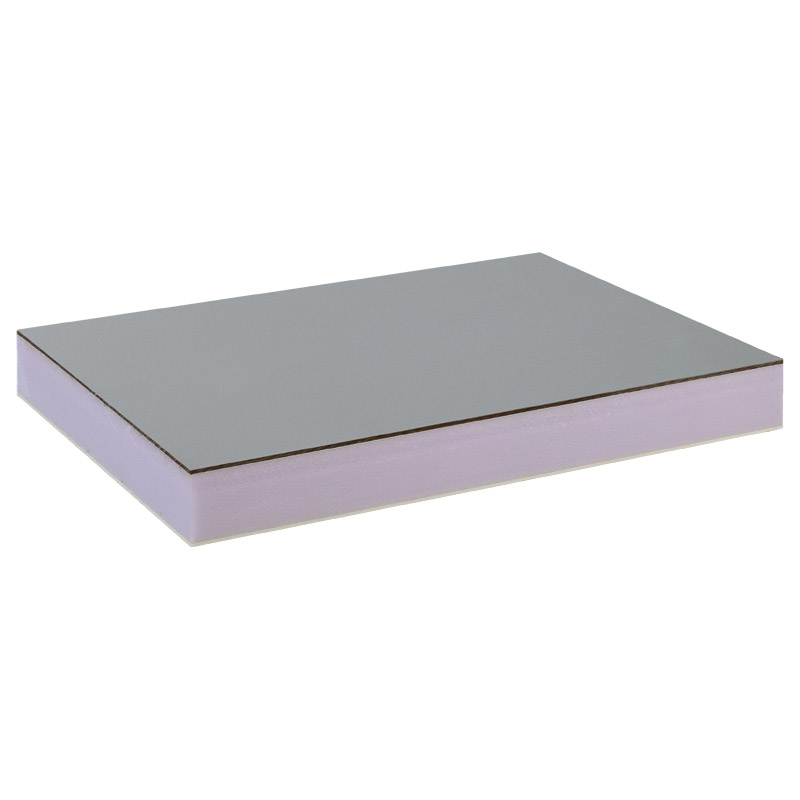 greenteQ Sandwichplatte HPL/HD/PVC einseitig HPL Renolit, XPS-Kern, Grautöne Produktbild BIGPIC L
