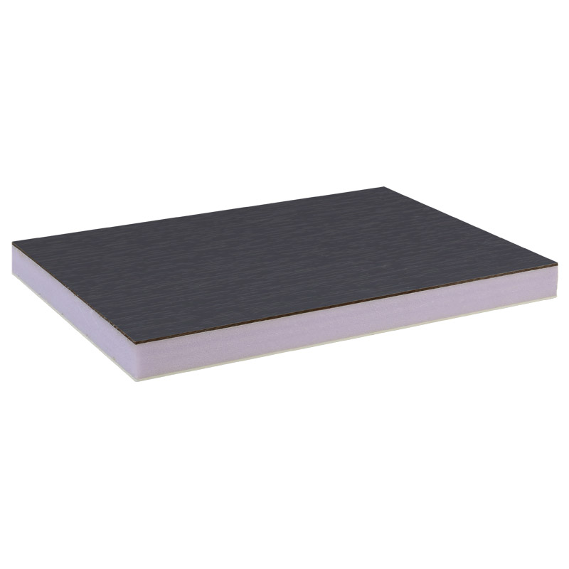 greenteQ Sandwichplatte HPL/HD/PVC einseitig HPL Renolit, XPS-Kern, Grautöne Produktbild BIGPIC L