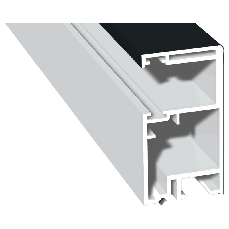 Rollladenführung 30x57 mm Lg. 6,00 mRückseite foliert, ohne BürsteGK Grau436 6023 SCHWARZGRAU MATT [118] Produktbild BIGPIC L