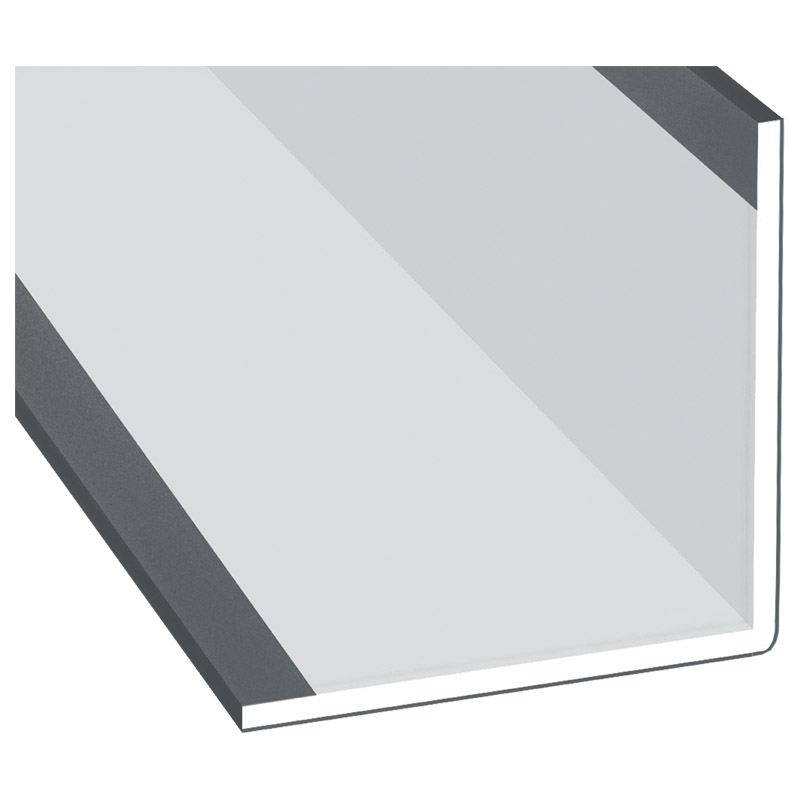 Winkelprofil 60x60x3 mm Lg. 6,00 mAußen foliert70 1205-083 BASALTGRAU GLATT [51] Produktbild BIGPIC L