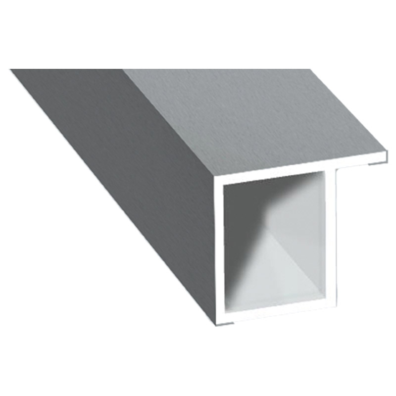 Kammerprofil 17x15 mm Lg. 6,00 mfoliert, mit Nase71 5505-167 SILBERGRAU [66] Produktbild BIGPIC L