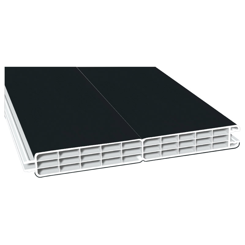 Nut- u. Federprofil 200x24 mm Lg. 6,00 mzweiseitig foliert436 6023 SCHWARZGRAU MATT [118] Produktbild BIGPIC L