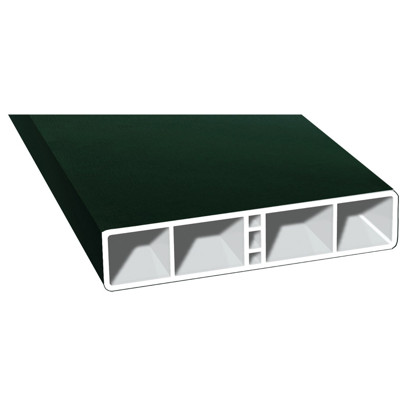 Hohlkammerprofil 120x25 mm Lg. 6,00 mfoliert61 2505-167 DUNKELGRÜN [49] Produktbild BIGPIC L