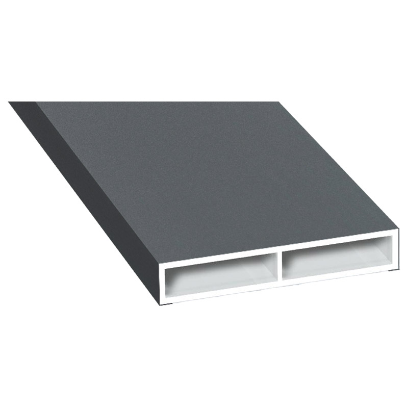 Kammerprofil 40x7 mm Lg. 6,00 mfoliert, ohne Nase070 1205-083 BASALTGRAU GLATT [51] Produktbild BIGPIC L