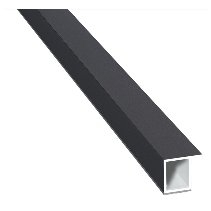 Kammerprofil 17x15 mm SK Lg. 6,00 mfoliert, mit NasePX 47858 ANTHRAZIT ULTI MATT [140] Produktbild BIGPIC L