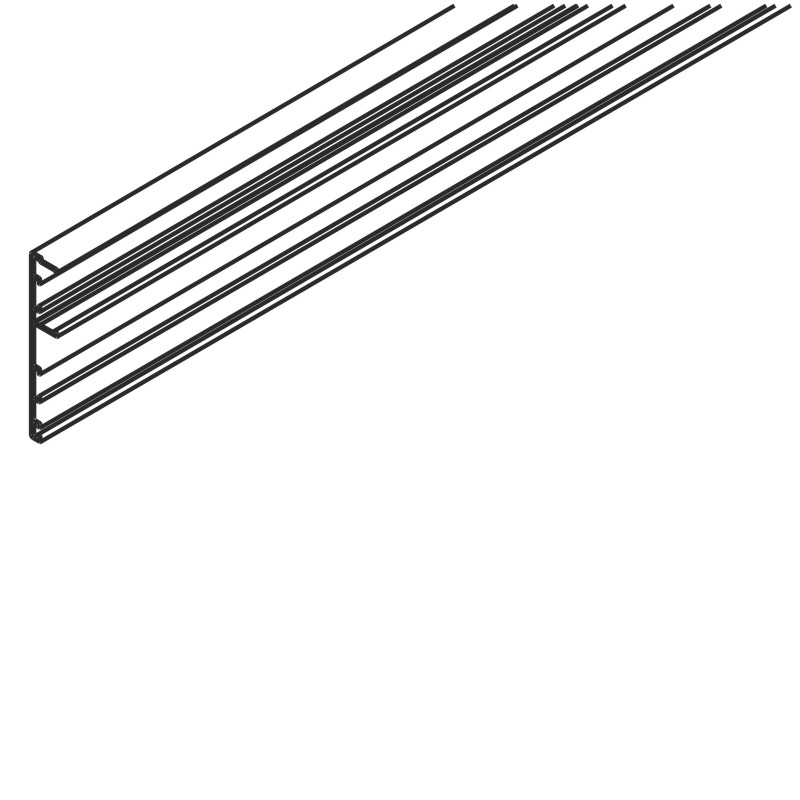 HAWA Clip-Blende zu Laufschiene Junior 80/100 B Produktbild BIGPIC L