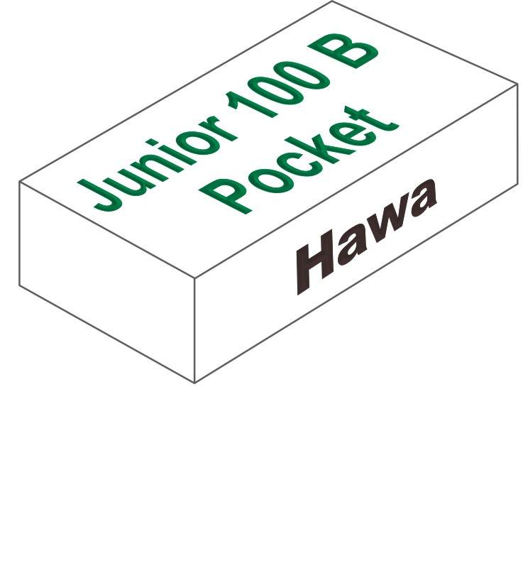 HAWA Schiebetürbeschlag Junior 100 B Pocket für Holztüren bis 100 kg Produktbild BIGPIC L