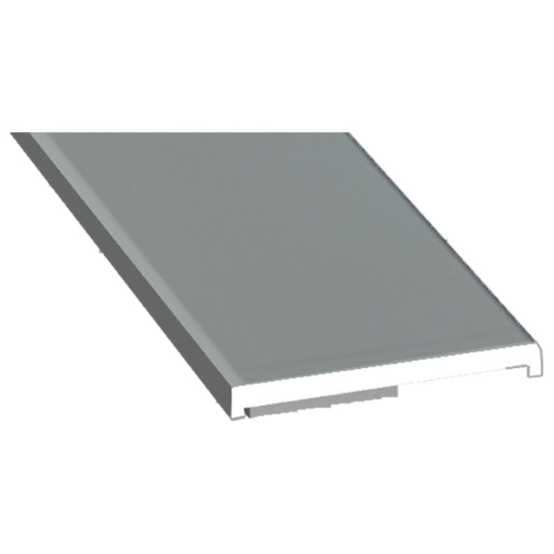 Flachprofil 25x3mm SK Lg. 6,00m foliert 70 0405-083 Signalgrau Glatt Produktbild BIGPIC L