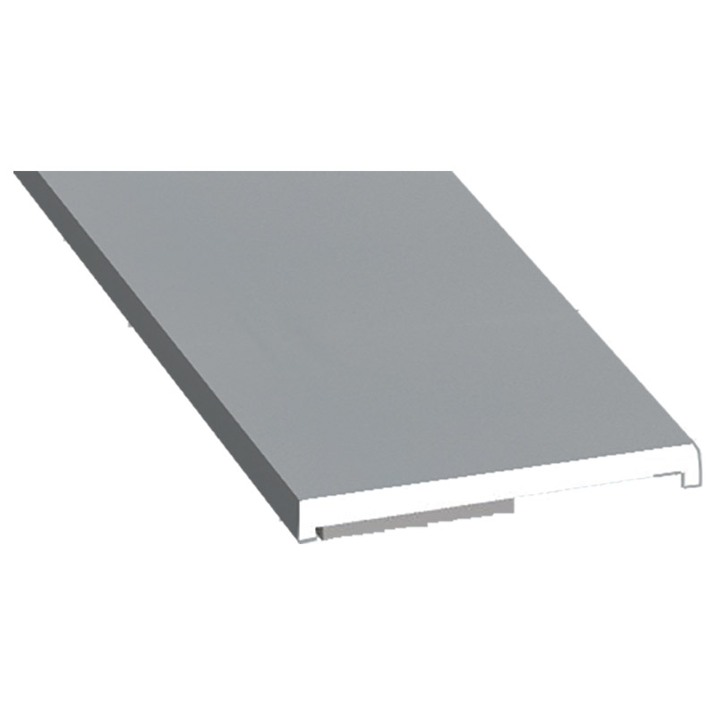 Flachprofil 25x3mm SK Lg. 6,00m foliert 71 5505-083 Silbergrau Glatt Produktbild BIGPIC L