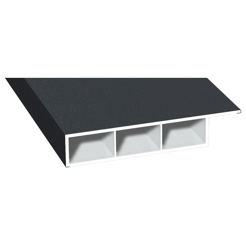 Kammerprofil 80x15 mm Lg. 6,00 mfoliert, mit Nase701505-167 SCHIEFERGRAU [54] Produktbild BIGPIC L
