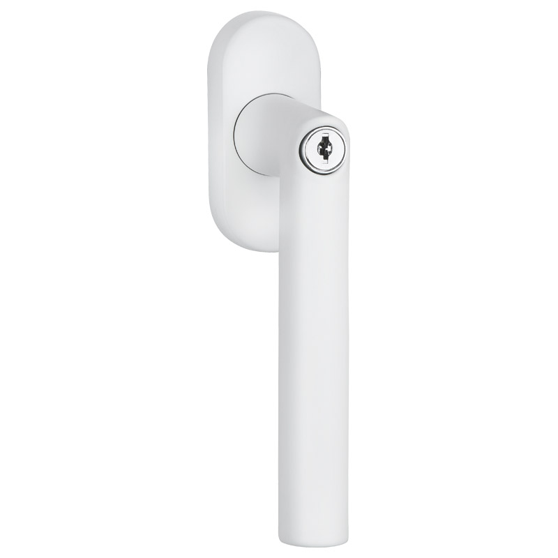 greenteQ Fenstergriff FG61D.SG100.ER 100NM mit Druckknopf abschließbar - inkl. Schrauben Produktbild BIGPIC L