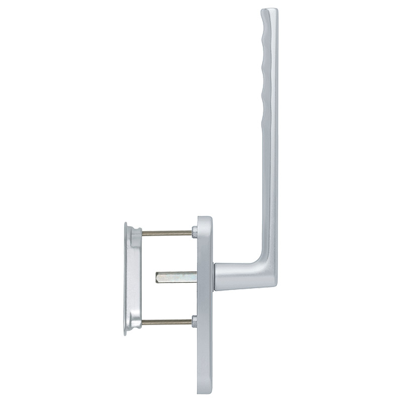Hoppe Aluminium Hebeschiebetürgarnitur Hamburg 0700/431N-AS/422, F1, Vierkantstift 10x73 mm, Türstärke 75-80 mm, Nocken-Ø 10 mm, M6x85/90 mm, PZ Produktbild BIGPIC L