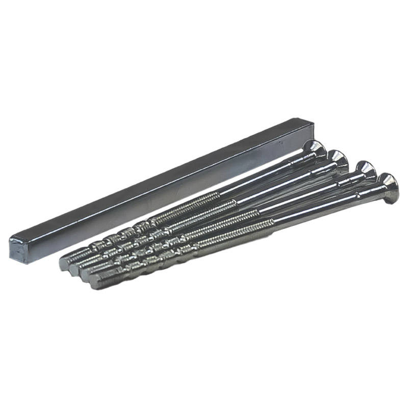 greenteQ Zubehörbeutel BTG10.AL.GR.GR Türstärke 83-93 mm, Vierkantstift 7x140 mm Schrauben M5x100 mm mit Einstich Produktbild BIGPIC L