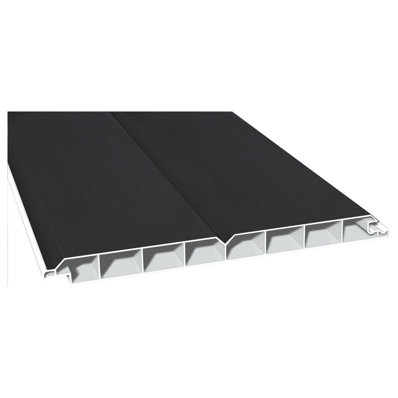 Nut- u. Federprofil 200x17 mm Lg. 6,00 mfoliert, V-FugePX 47097 BLACK ULTI MATT [139] Produktbild BIGPIC L