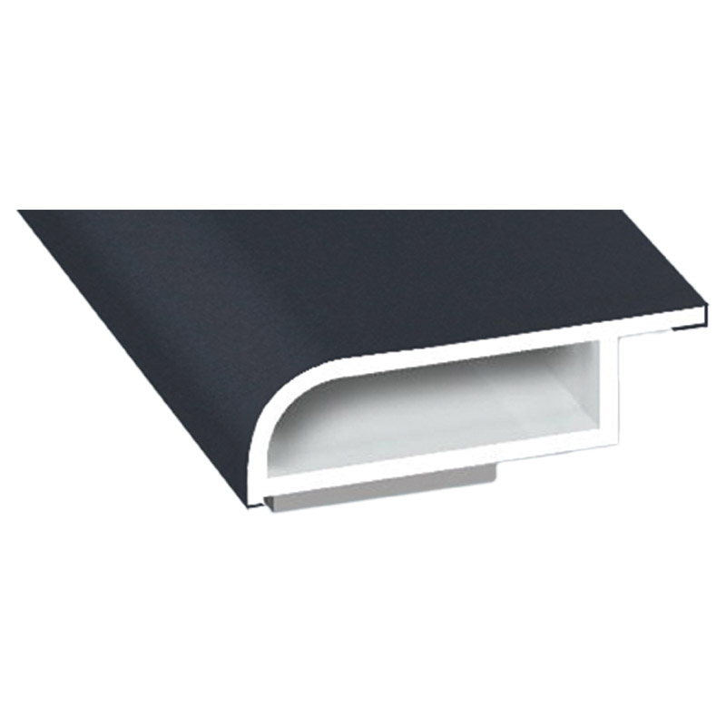 Kammerprofil 25x7 mm SK Lg. 6,00 mfoliert, mit Nase70 1605-097 ANTHRAZITGRAU GLATT 2 [56] Produktbild BIGPIC L
